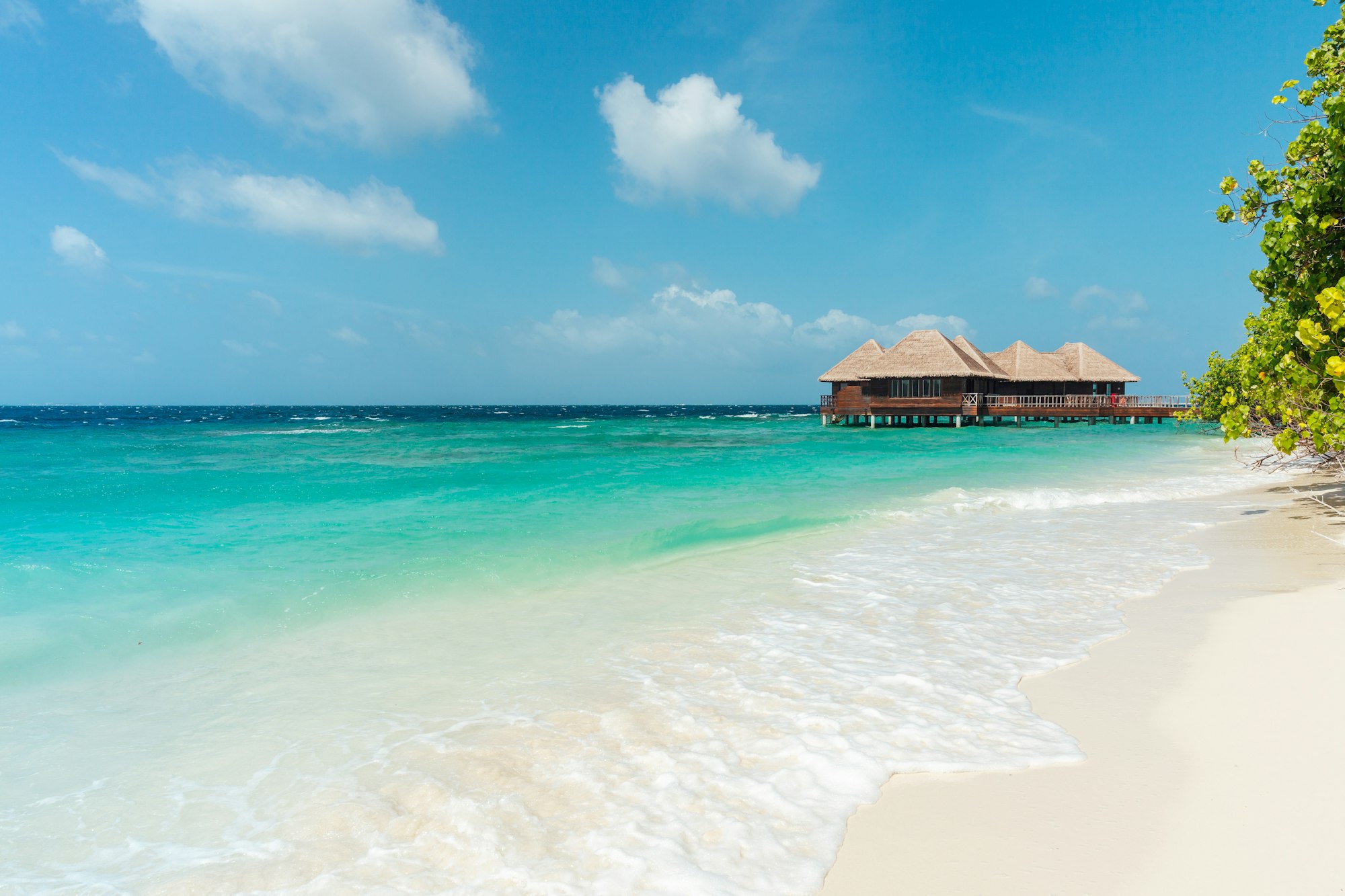 Bungalows on water, Maldives