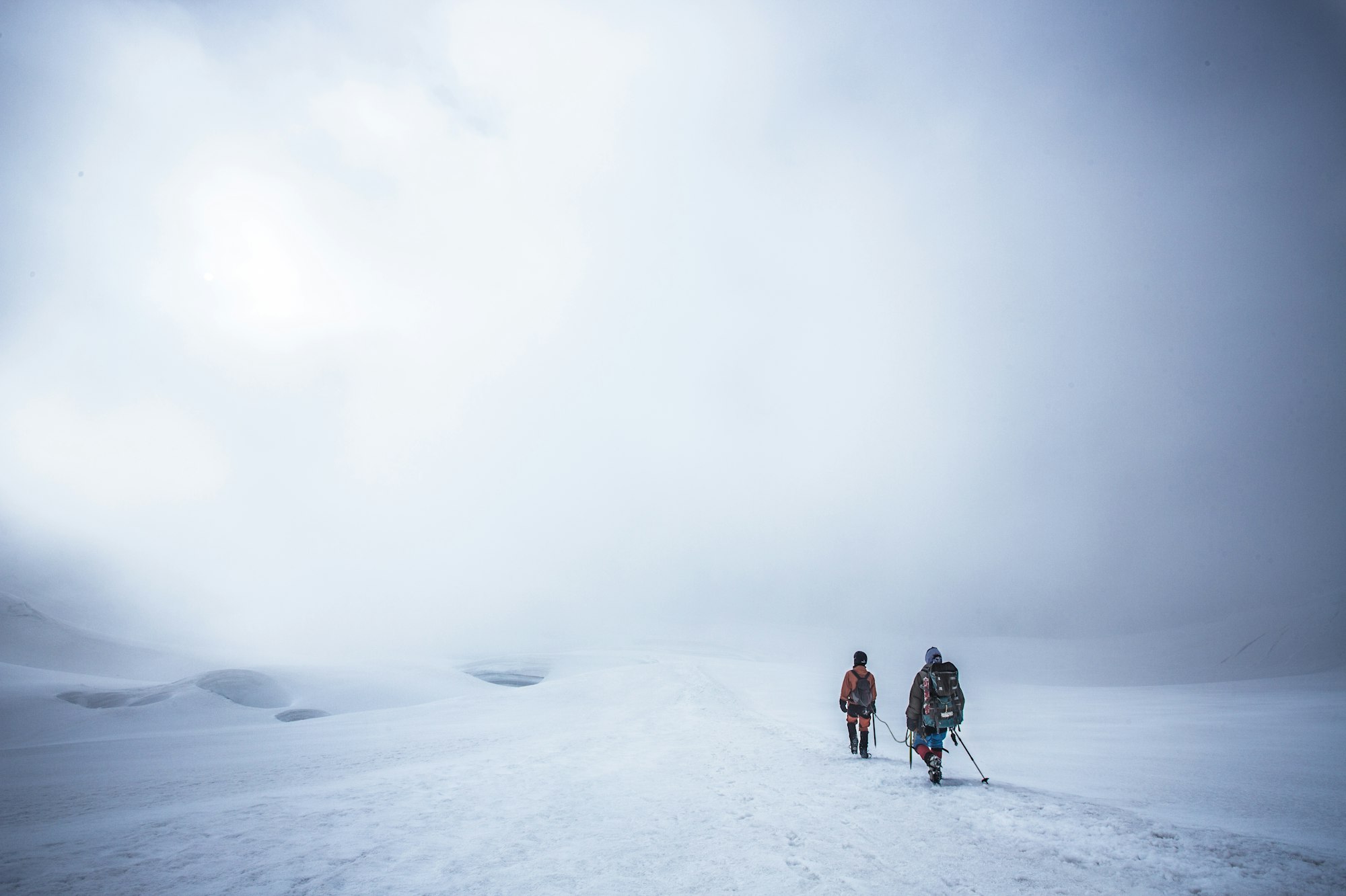 People walking in snows