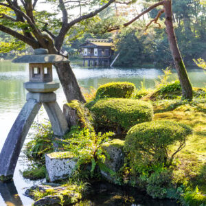 Japanese garden in Kanazawa