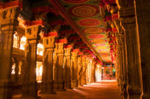 Meenakshi Temple, one of the biggest and oldest temple, Madurai, India.