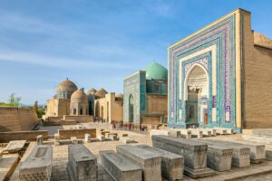 Shah-i-Zinda necropolis in Samarkand, Uzbekistan