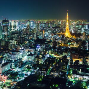 Tokyo skyline at night