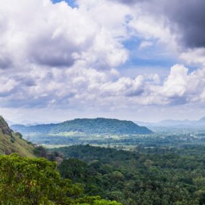 View from Dambulla Cave Temples, Dambulla, Central Province, Sri Lanka, Asia