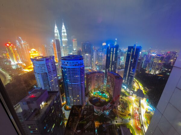 Night view of Kuala Lumpur city